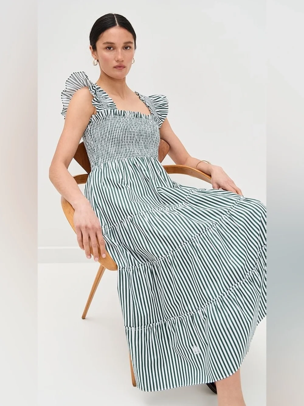 Hill House | Dresses | Hill House Home Green Stripe Ellie Nap Dress Nwt |  Poshmark